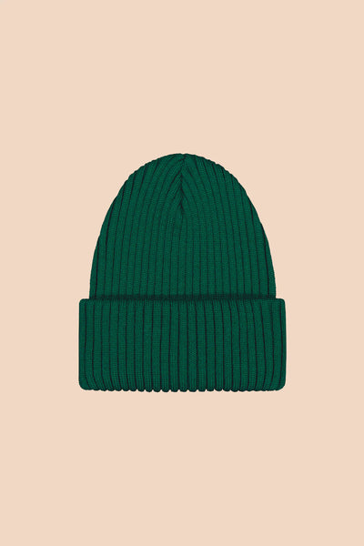 Rib Beanie - Dark Green
