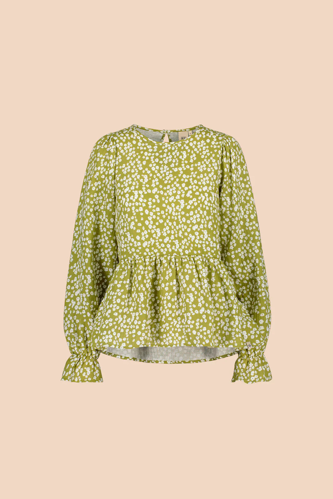 Flounce Blouse - Flora Olive