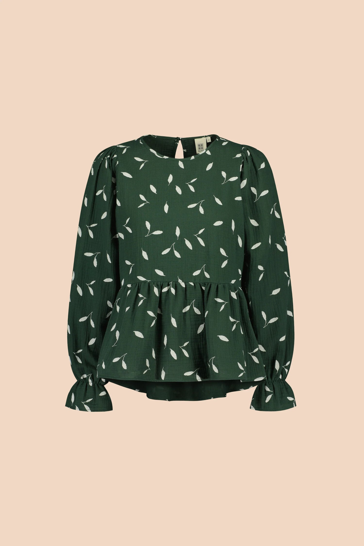 Flounce Blouse - Wind Green