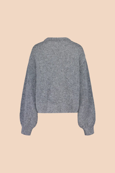 Alpaca Mohair Jumper - Dark Grey