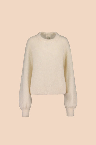 Alpaca Mohair Jumper - Oyster