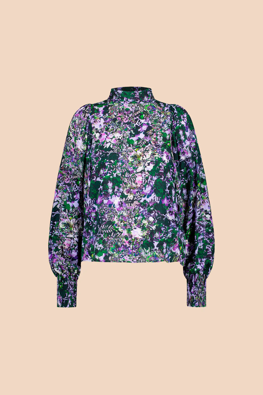 Puff Blouse - Blooming Forest Lilac