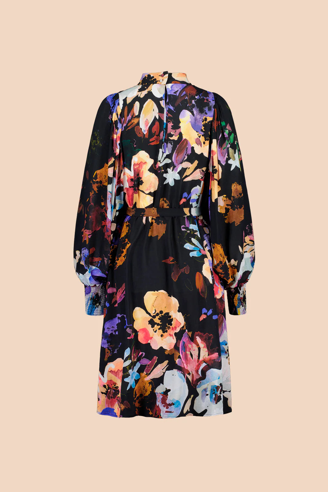 Puff Dress - Black Anemone