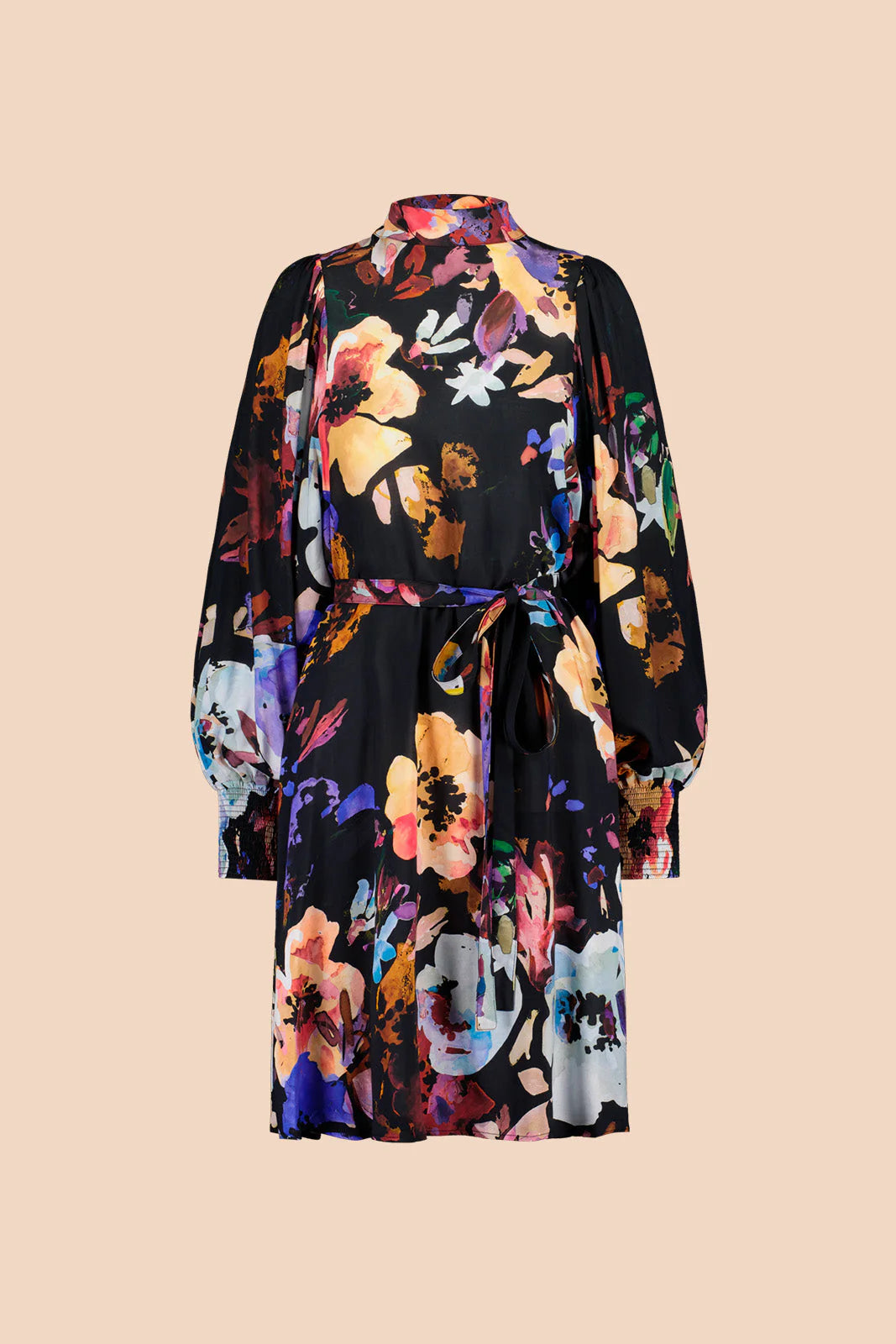 Puff Dress - Black Anemone