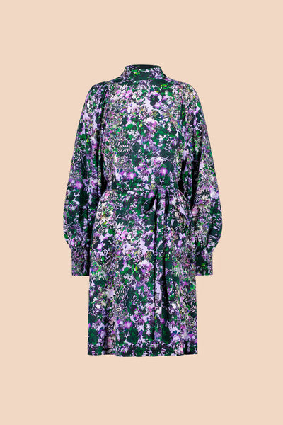Puff Dress - Blooming Forest Lilac