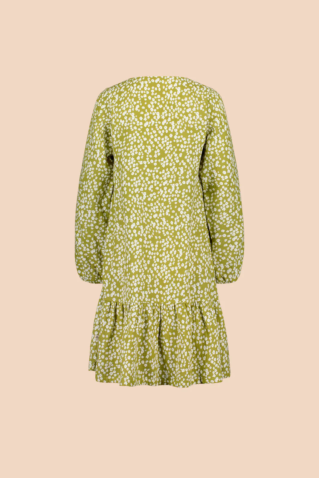 Ruffle Button Dress - Flora Olive