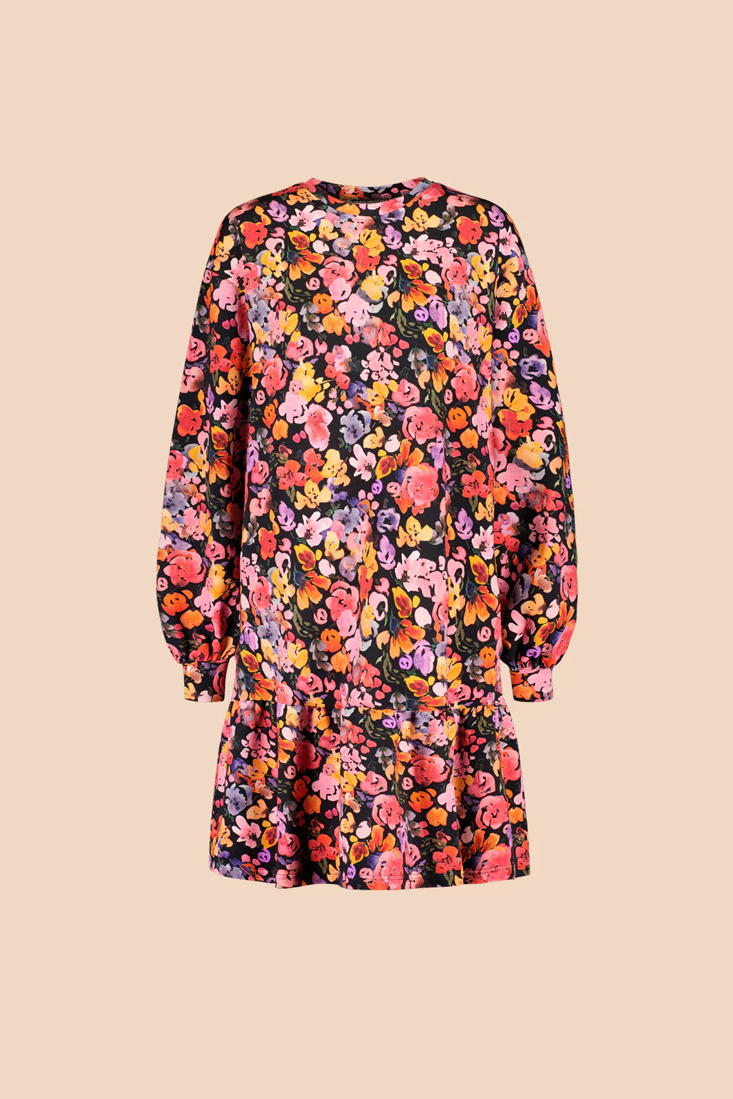 Ruffle Sweatshirt Dress - Wild Lea Mini