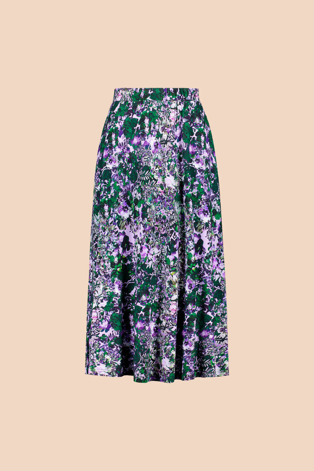 Soft Midi Skirt - Blooming Forest Lilac