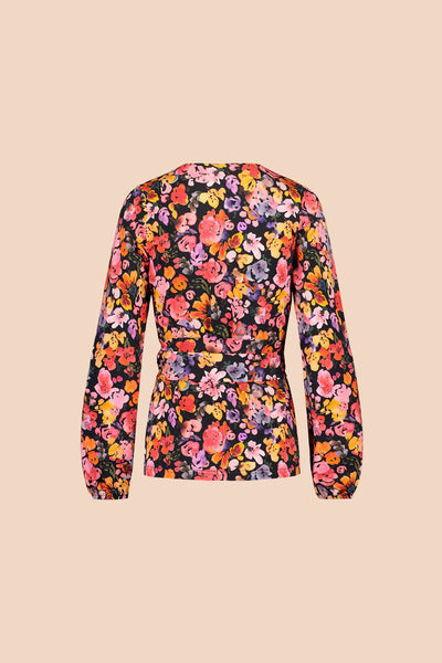 Soft Wrap Blouse - Wild Lea Mini