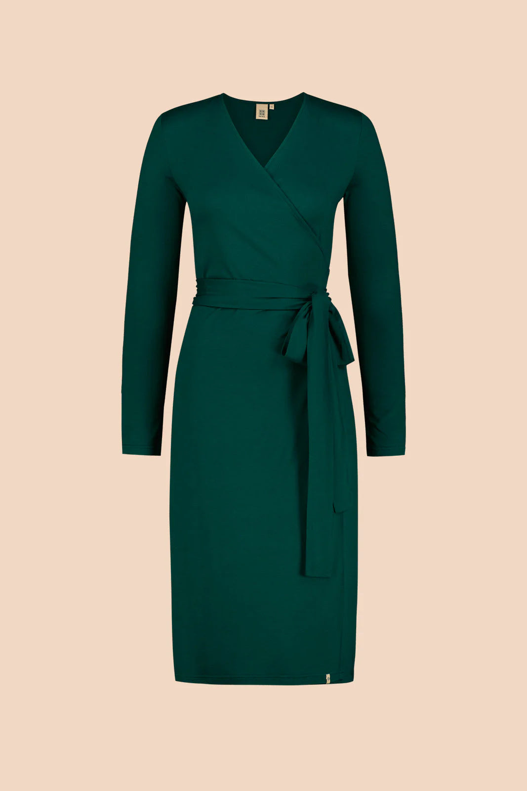 Soft Wrap Dress - Dark Green