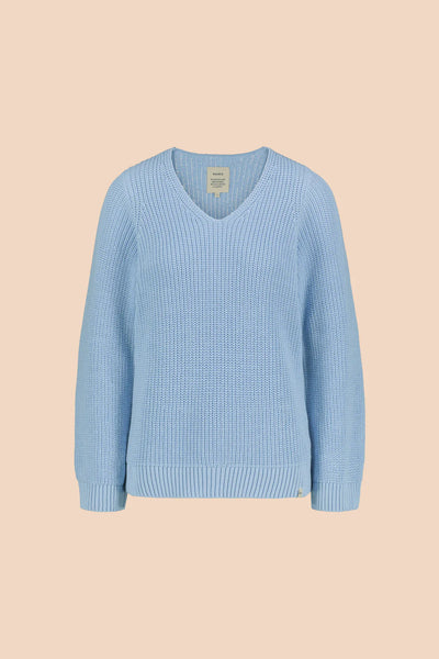 V-neck Jumper - Light Blue