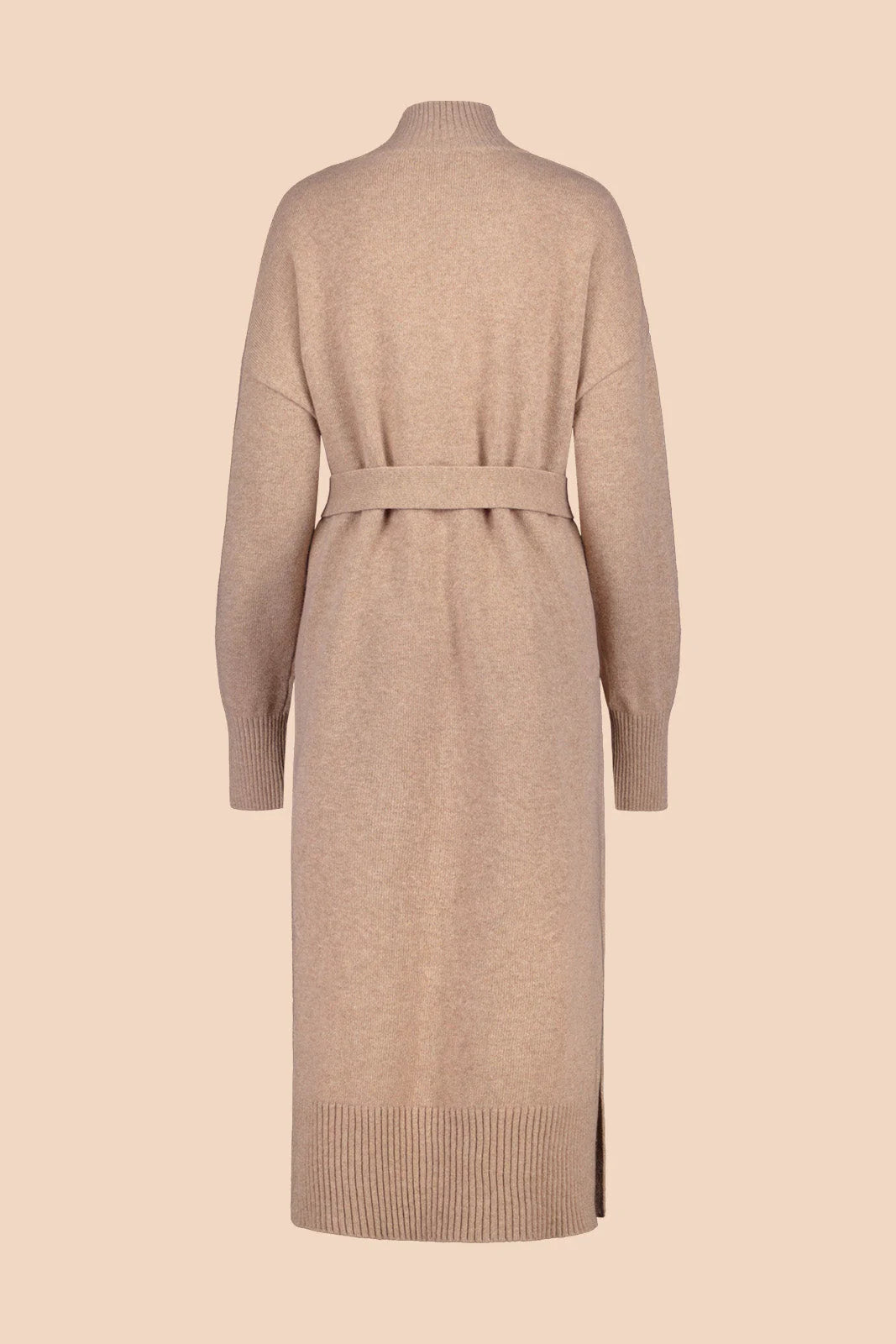 Wool Midi Dress - Oyster