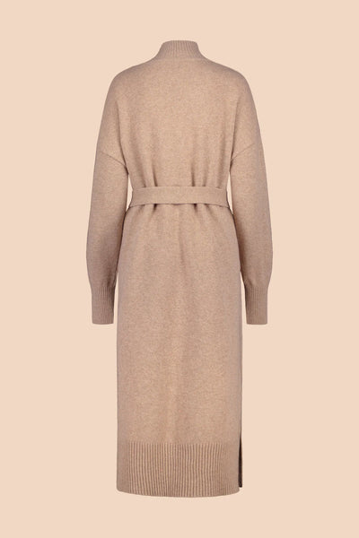 Wool Midi Dress - Oyster