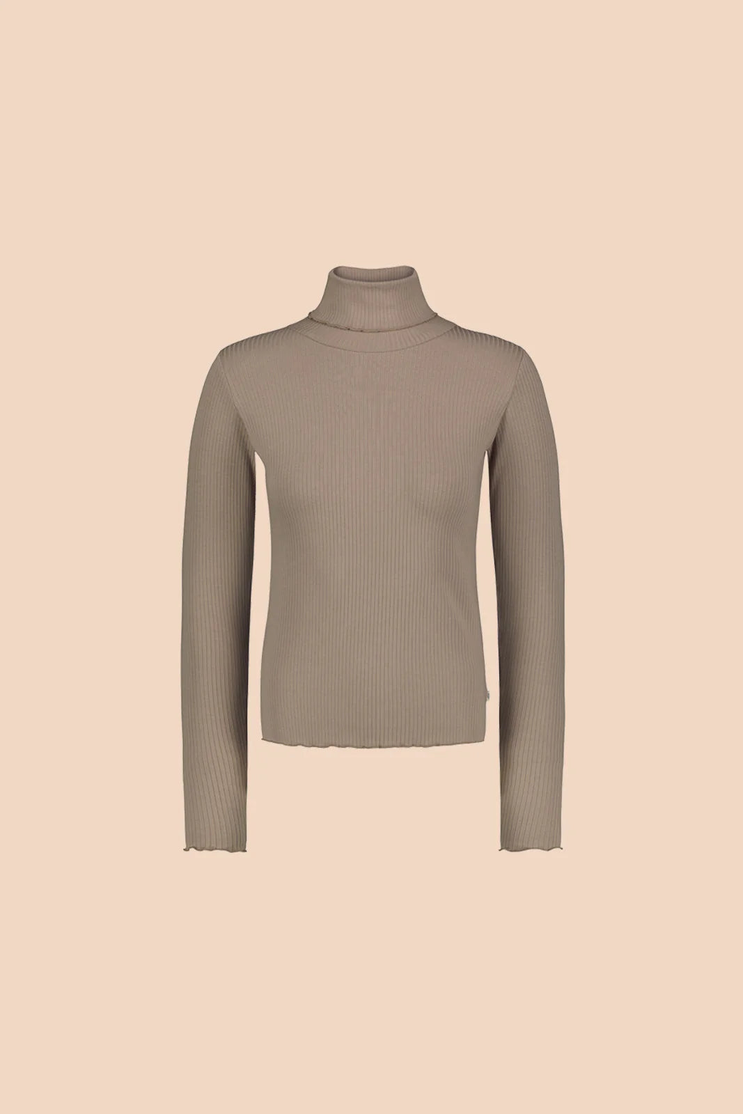 Rib Rollneck - Taupe