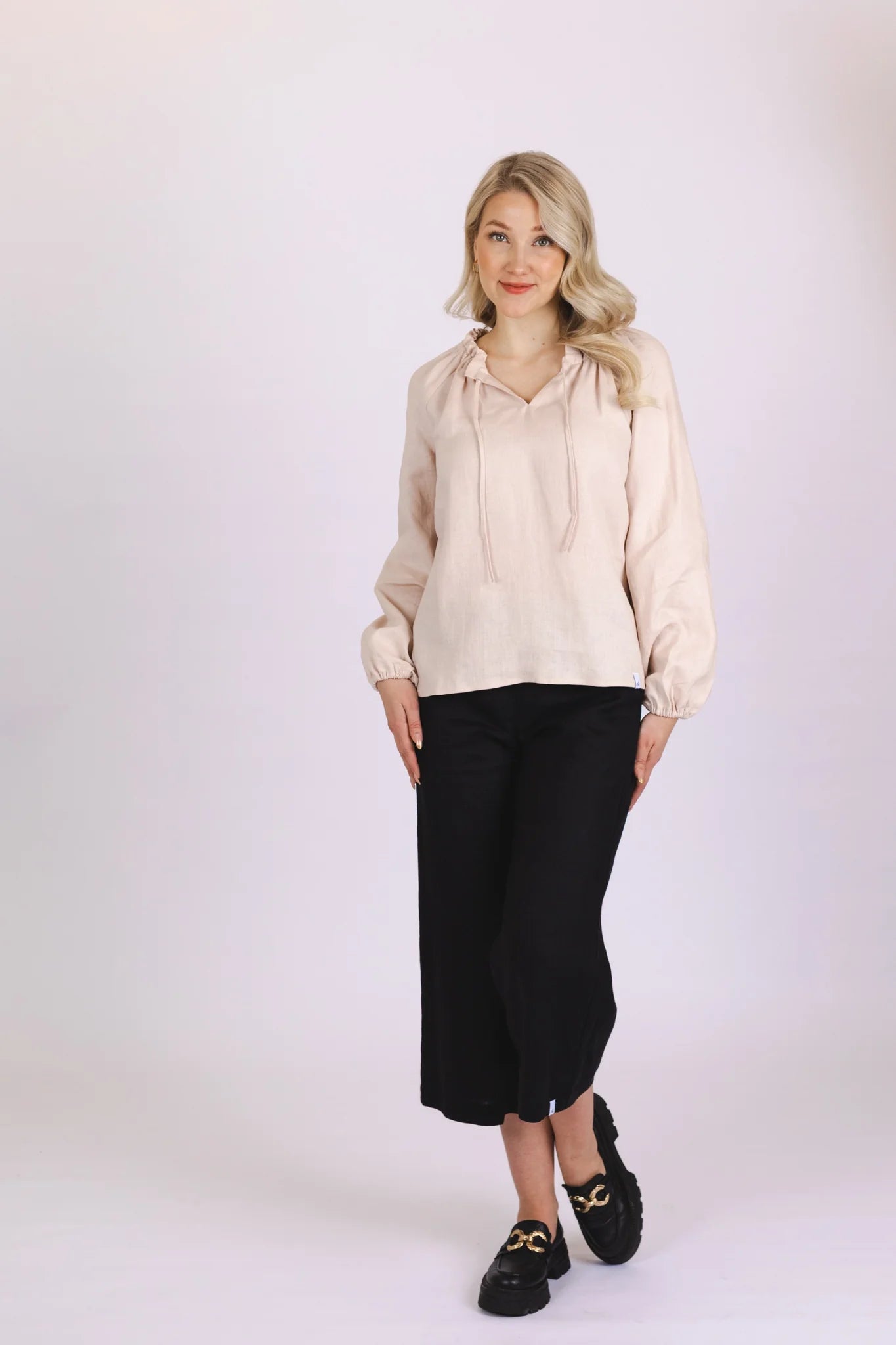 Paloma Blouse - Sandshell