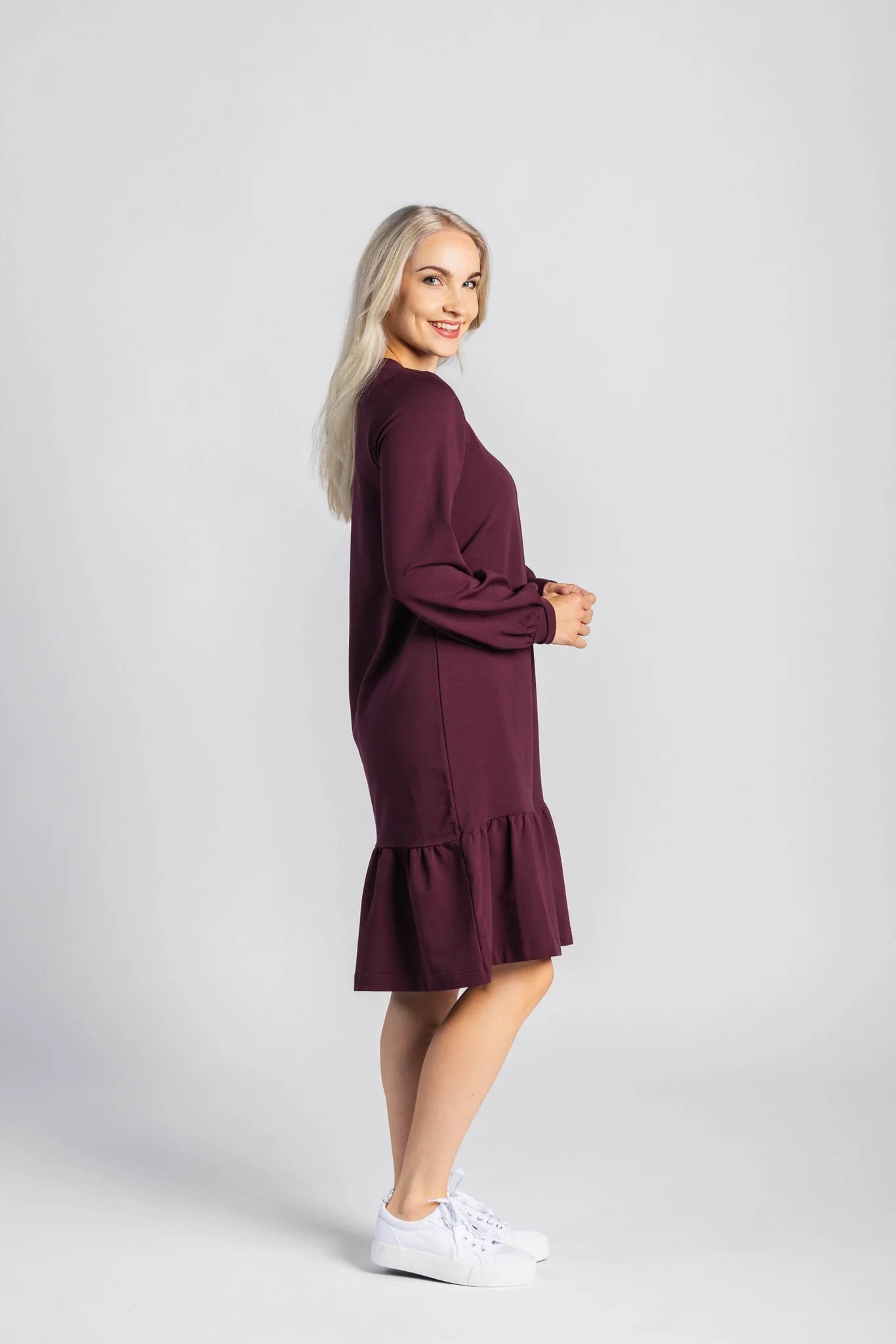 Poppy Dress - Burgundy