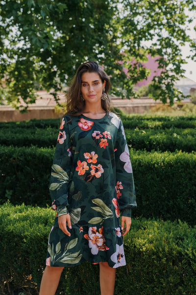 Poppy Dress - Olive Siesta