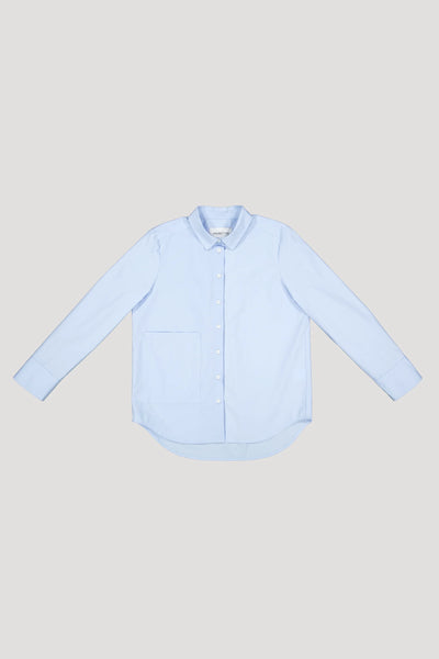 Cotton Pocket Shirt - Light Blue