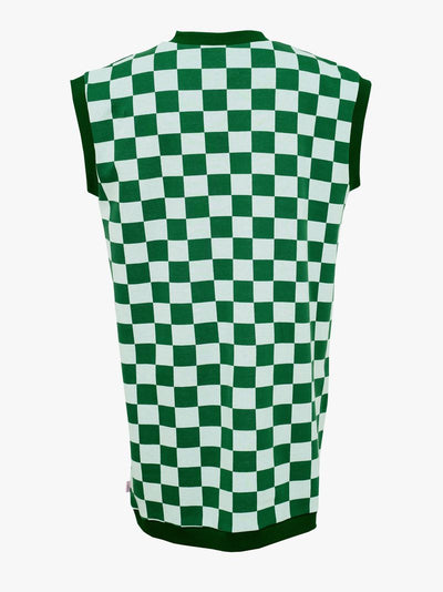 Aline Vest Dress - Chess Green