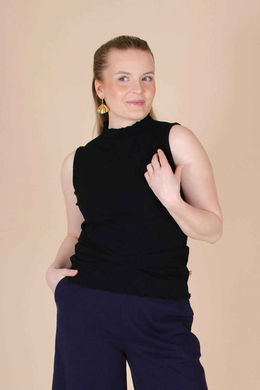 Rib Top - Black