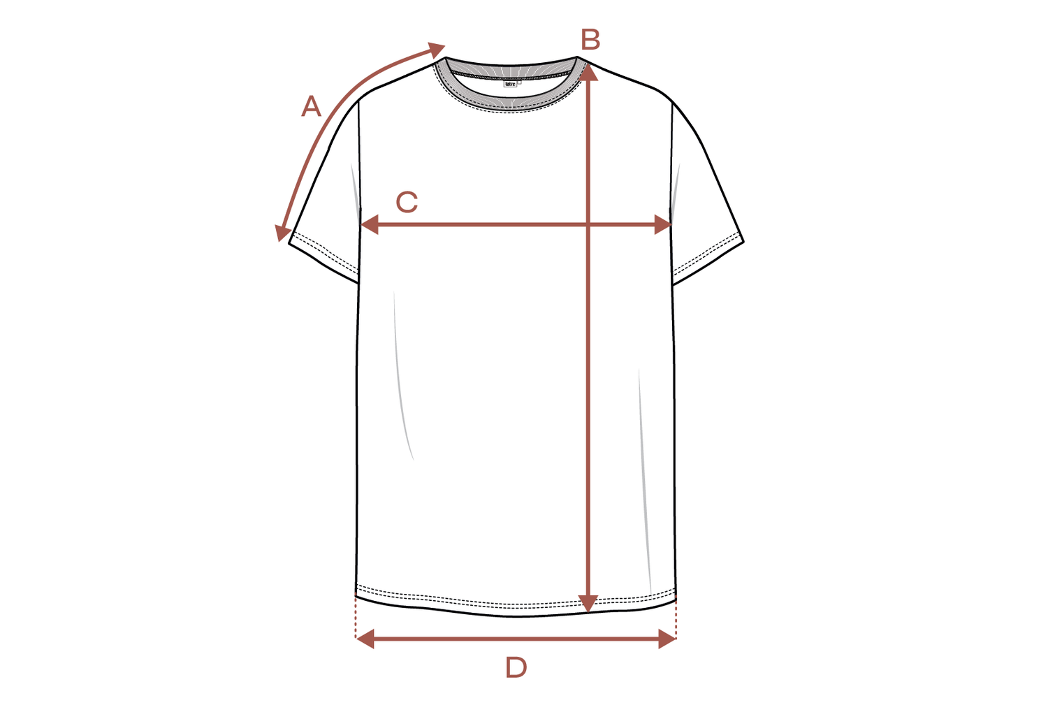 Ajaton T-paita - Tumma Khaki