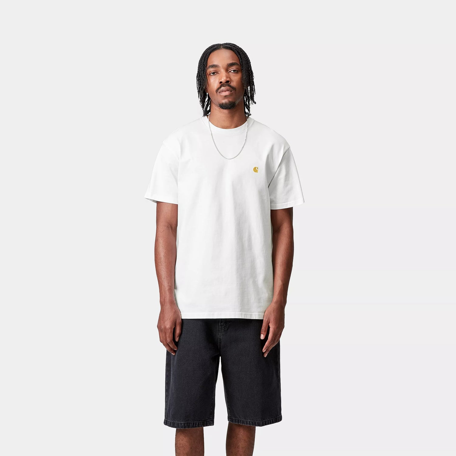 S/S Chase T-Shirt - White / Gold