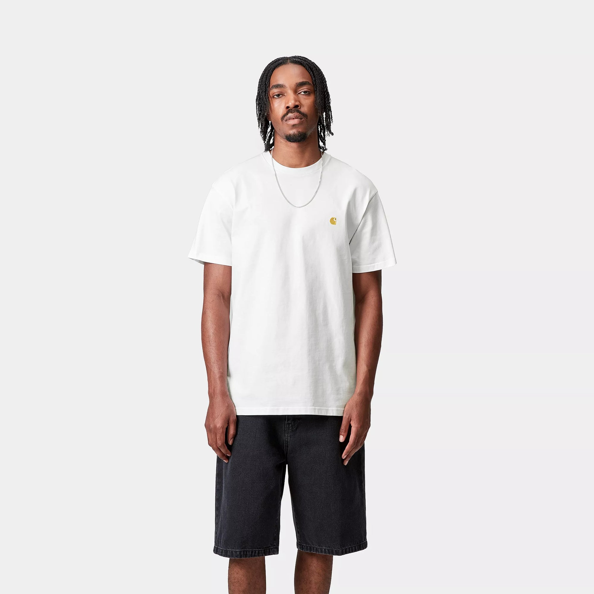 S/S Chase T-Shirt - White / Gold