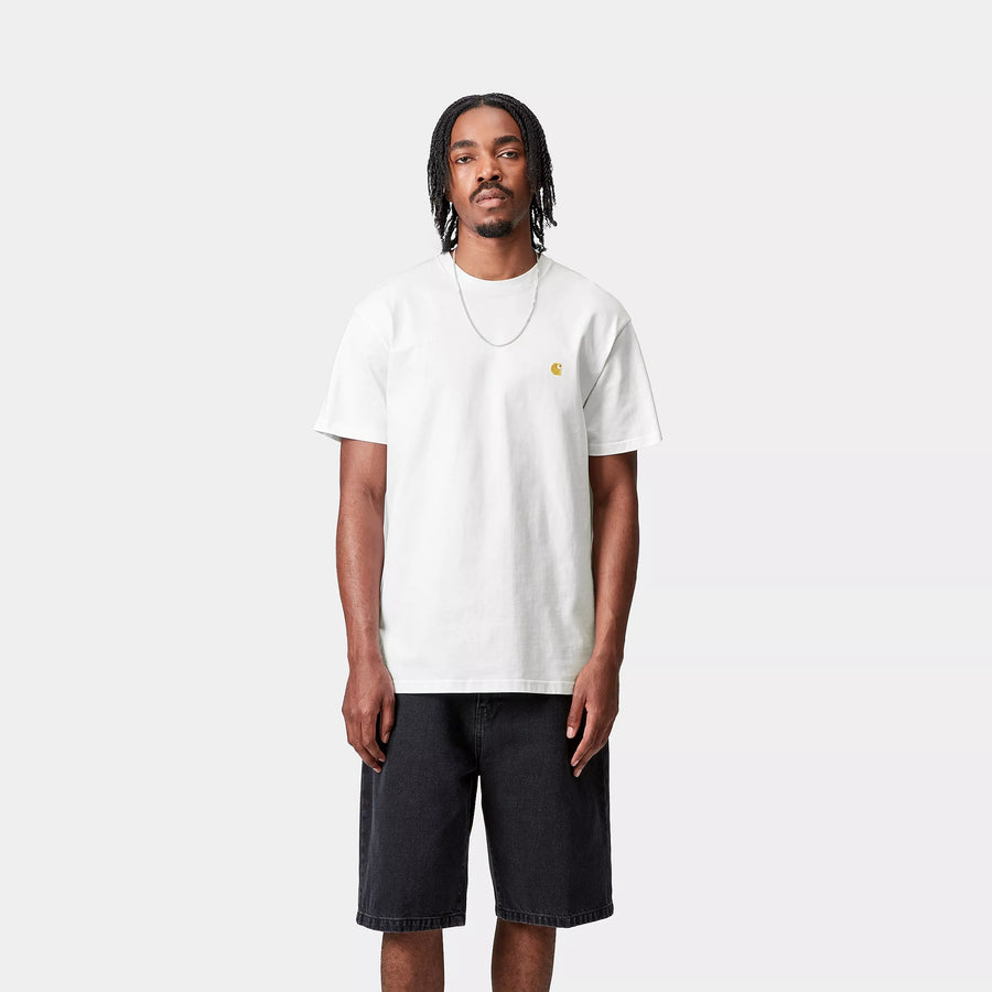 S/S Chase T-Shirt - White / Gold