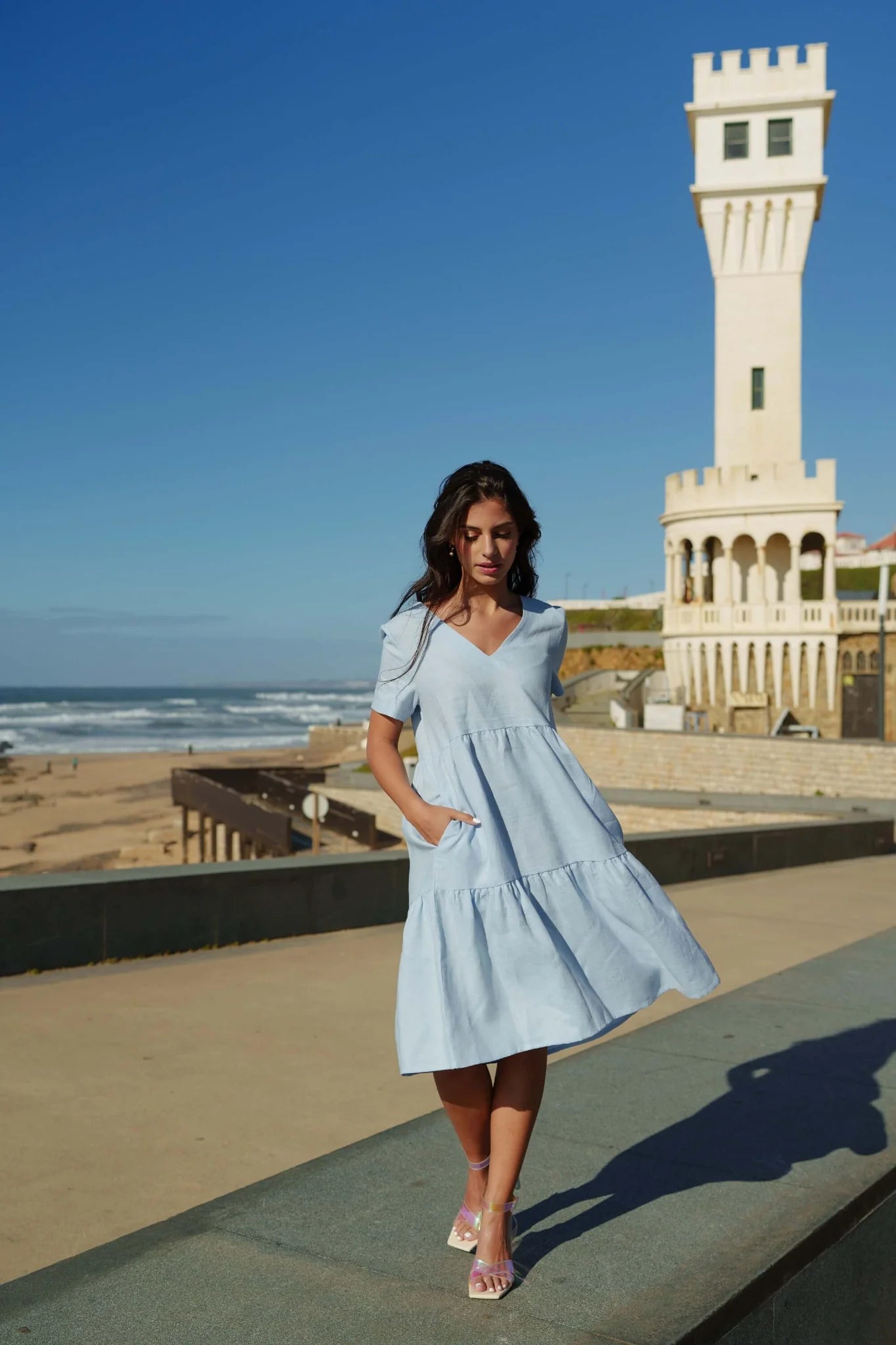 Layered Dress - Sky Blue