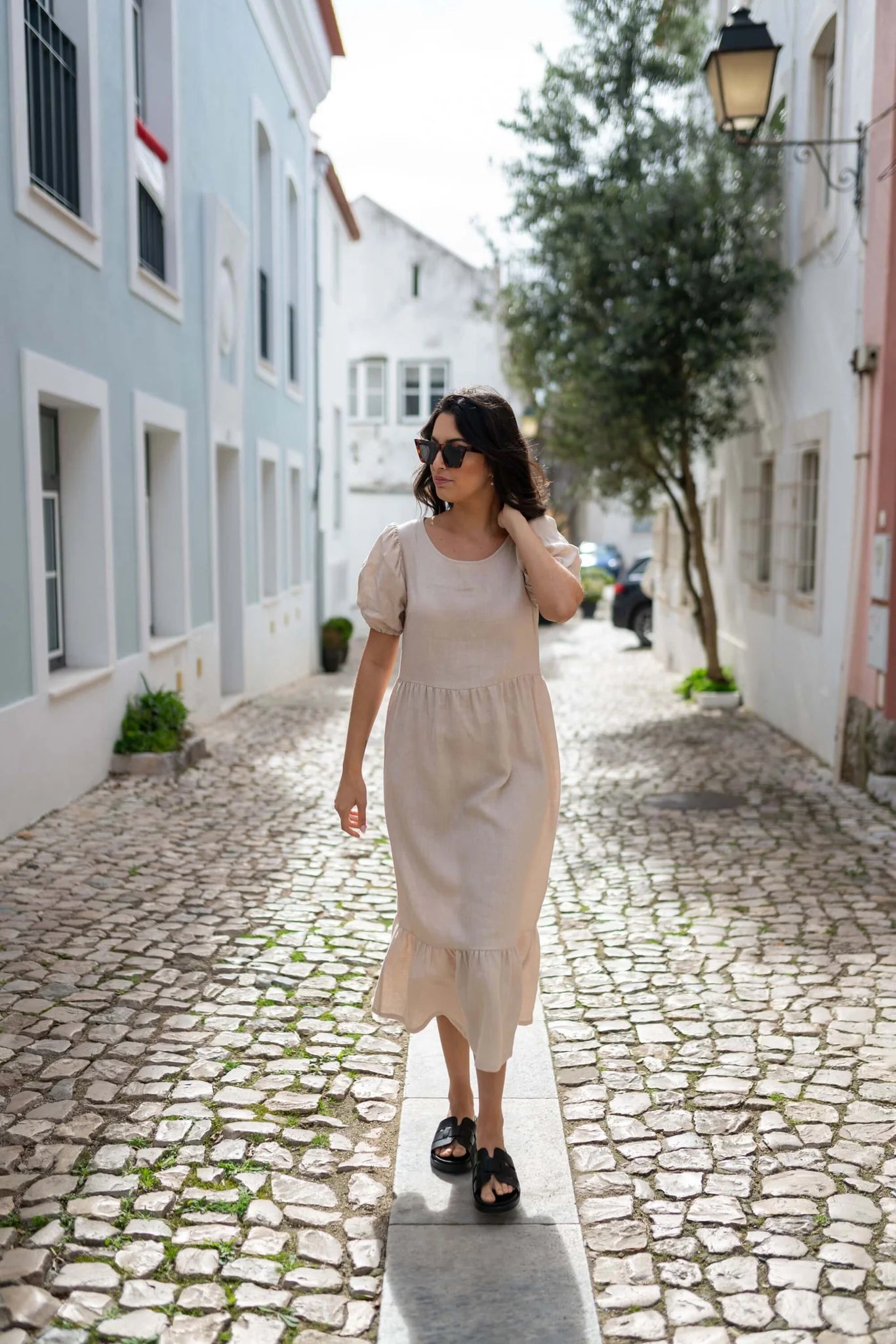Astrid Dress - Sandshell