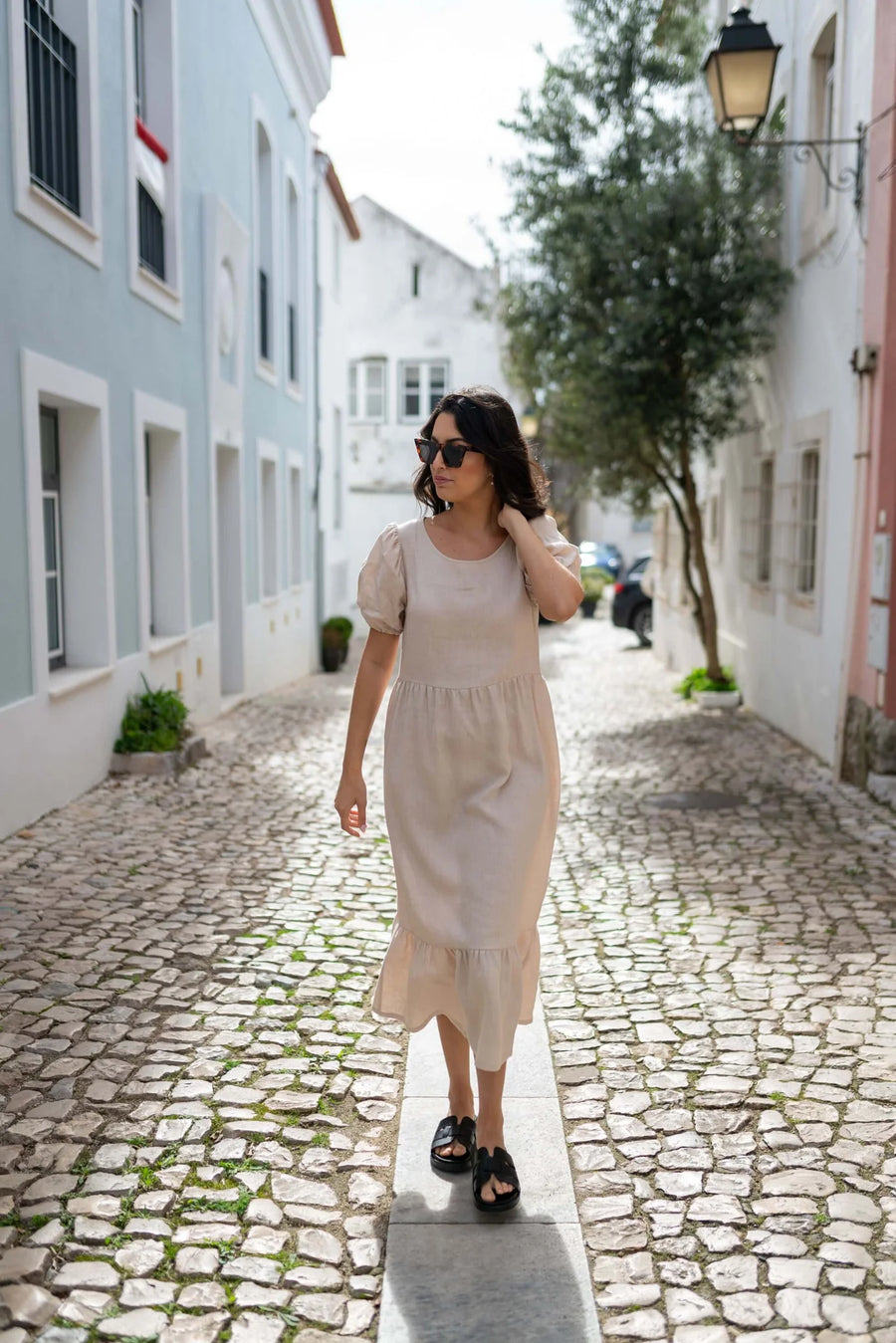 Astrid Dress - Sandshell