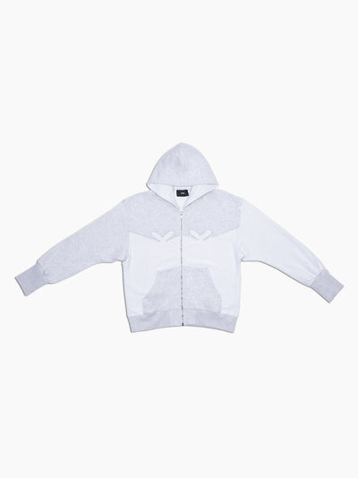Distressed Hoodie Grey