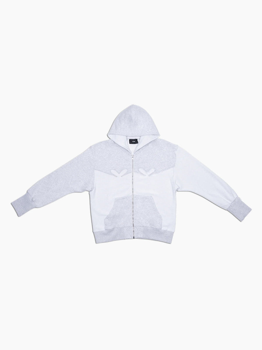 Distressed Hoodie Grey