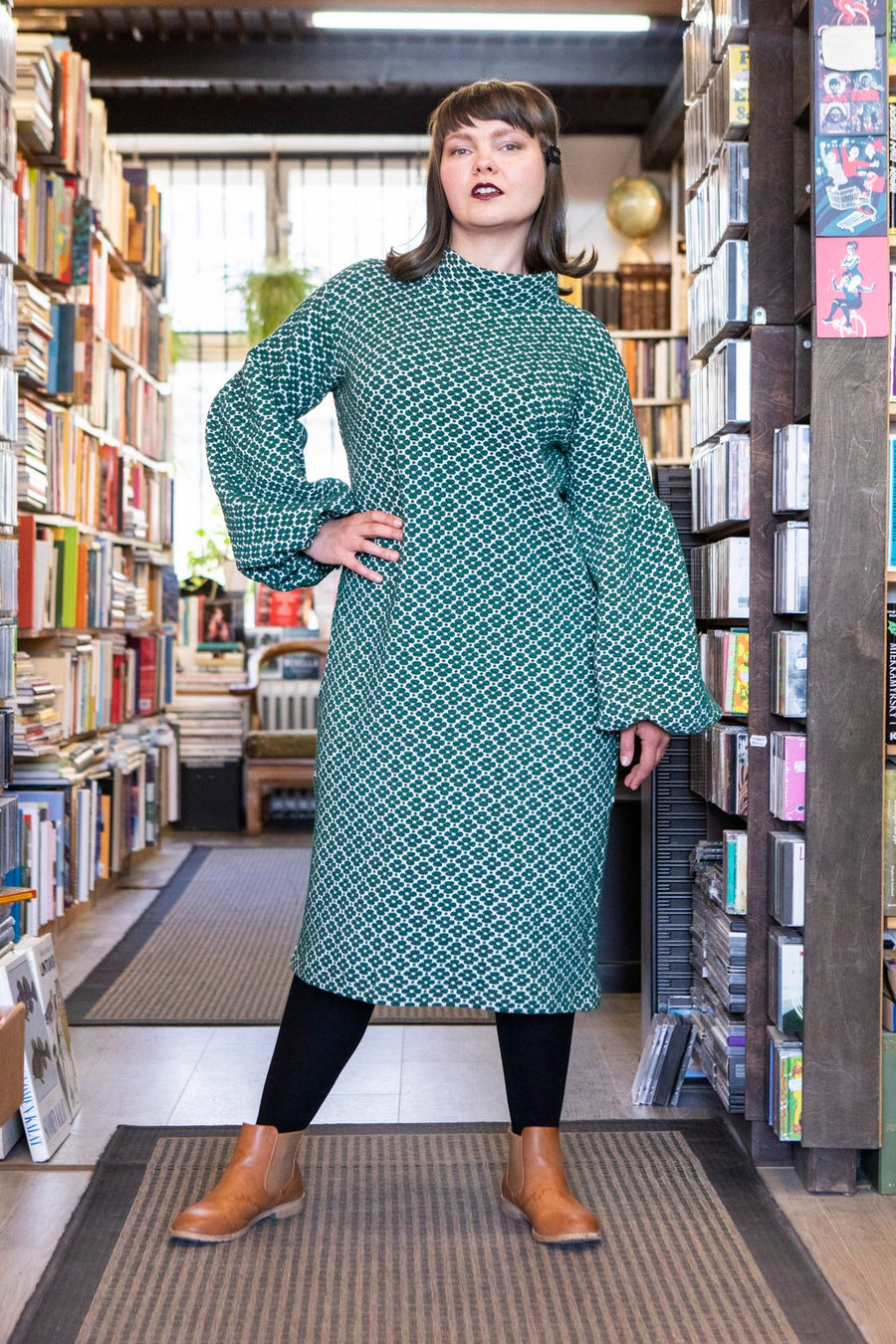 Talvikki Puuvillamekko - Apila