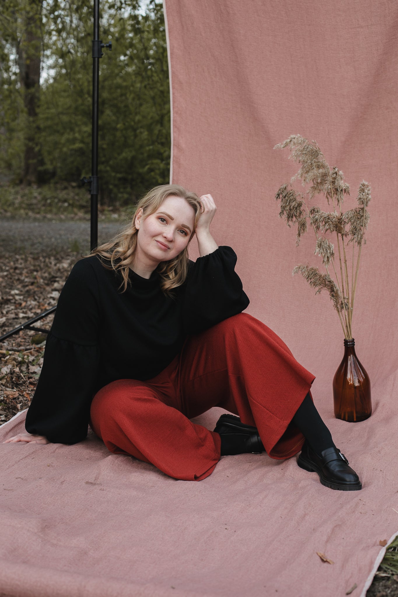 Talvikki Merinovillapaita - Kaarna Musta