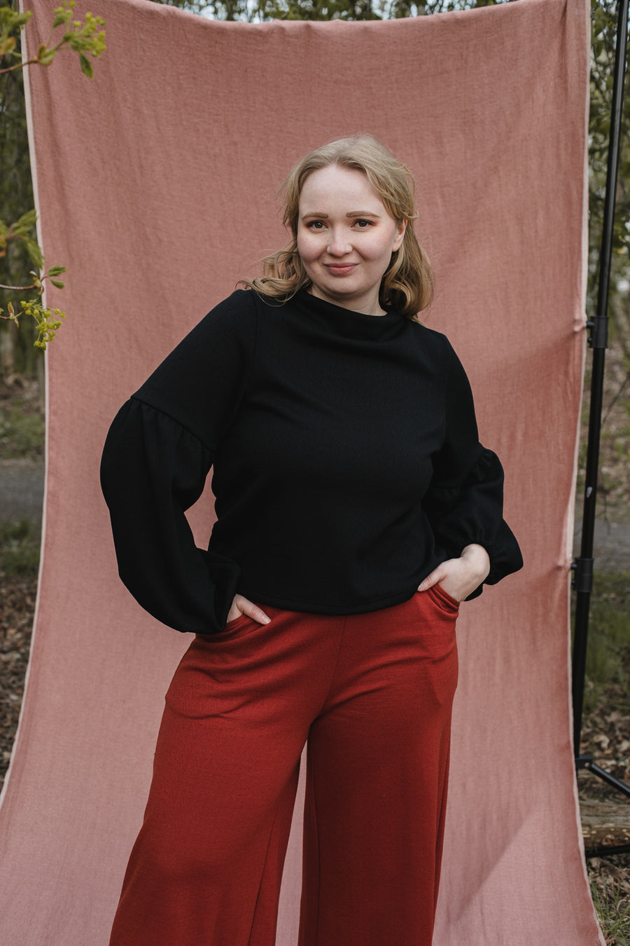 Talvikki Merinovillapaita - Kaarna Musta