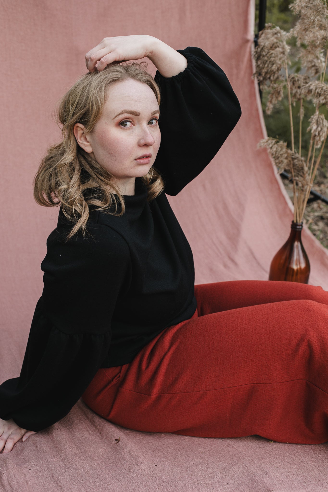 Talvikki Merinovillapaita - Kaarna Musta