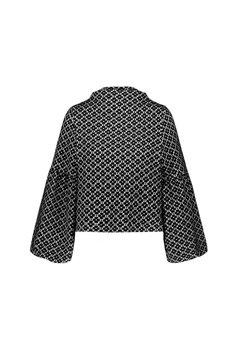 Talvikki Puuvillapaita - Apila Mustavalkoinen