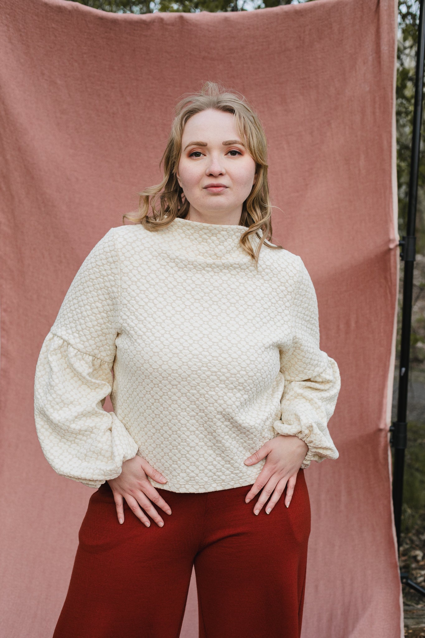 Talvikki Puuvillapaita - Apila Vanilja