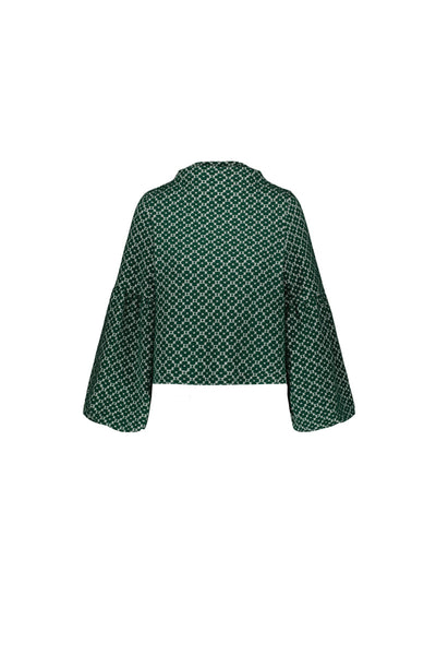 Talvikki Puuvillapaita - Apila Vihreä-valkoinen