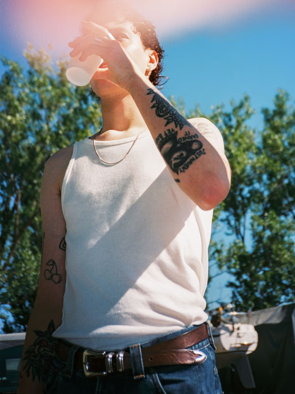 Tank Top Nudie Jeans Offwhite