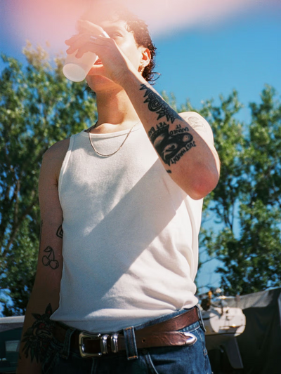 Tank Top Nudie Jeans Offwhite