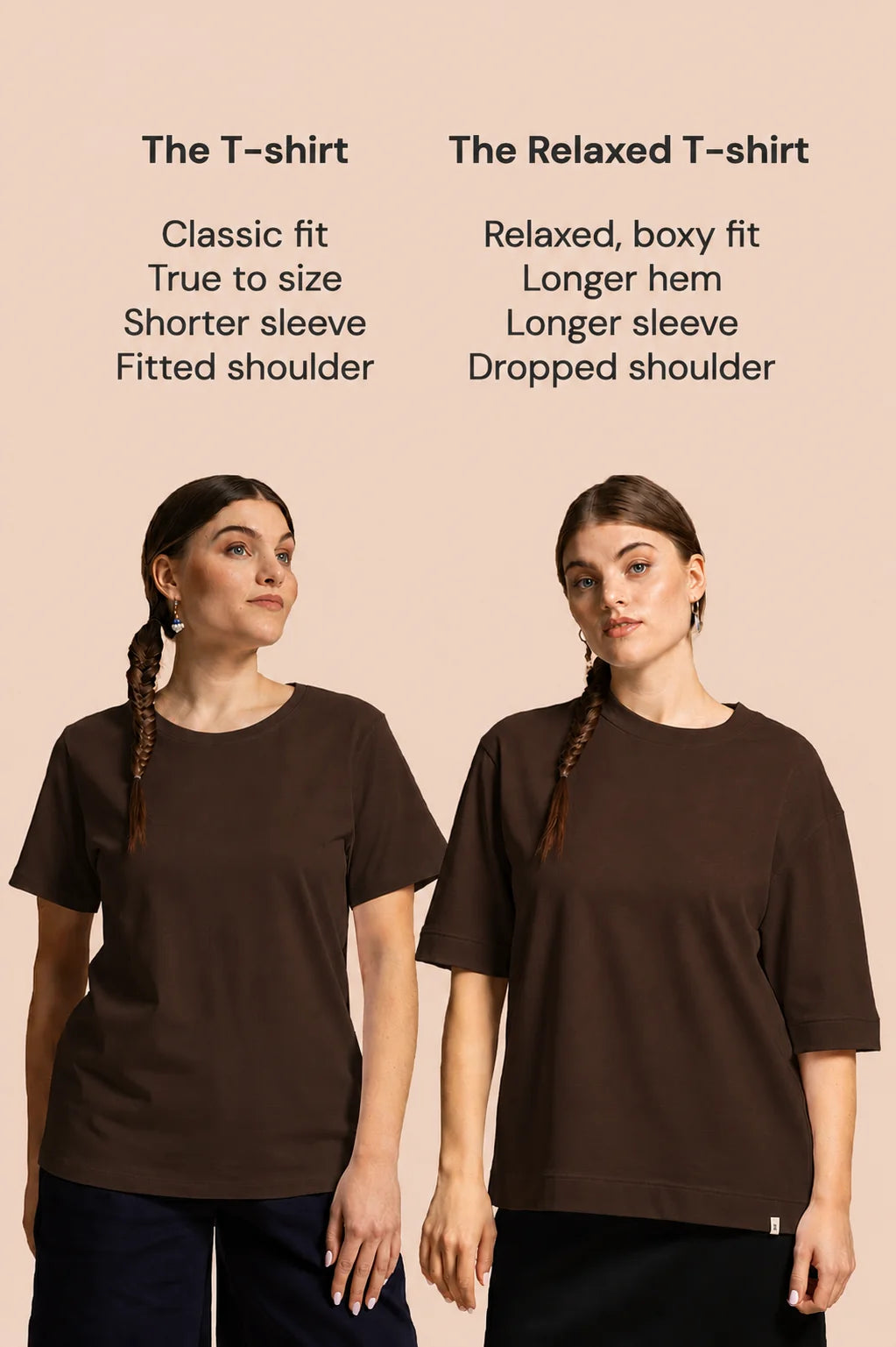 The Relaxed T-Shirt - Chocolate
