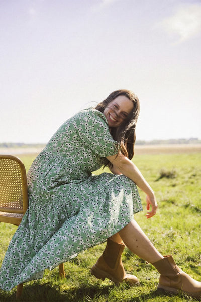 Tiered Midi Dress - Daisy Sage