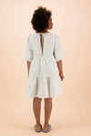 Tiered Mini Dress - White