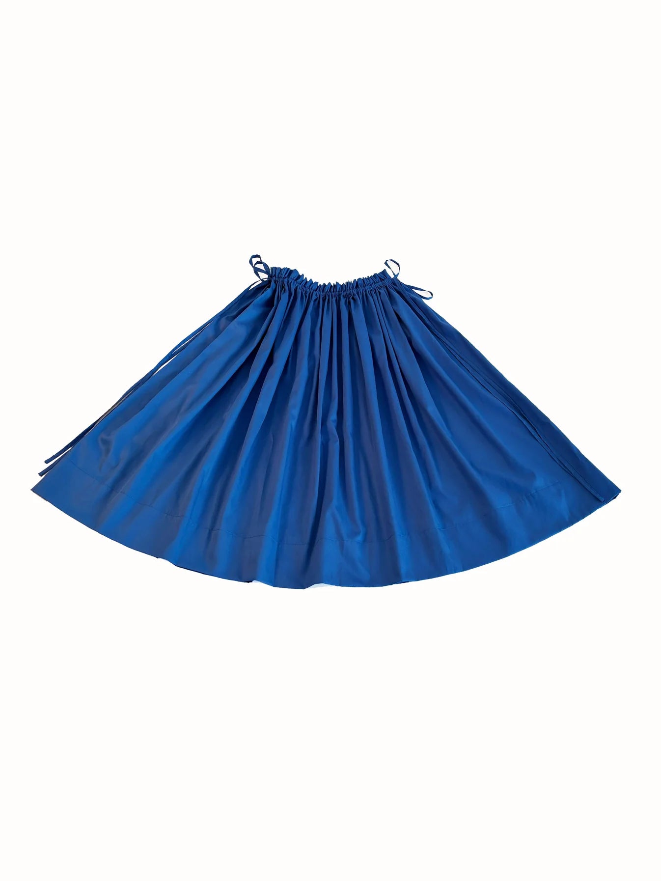 Adjustable Tie Midi Skirt - Blue Boost