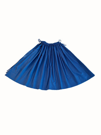 Adjustable Tie Midi Skirt - Blue Boost