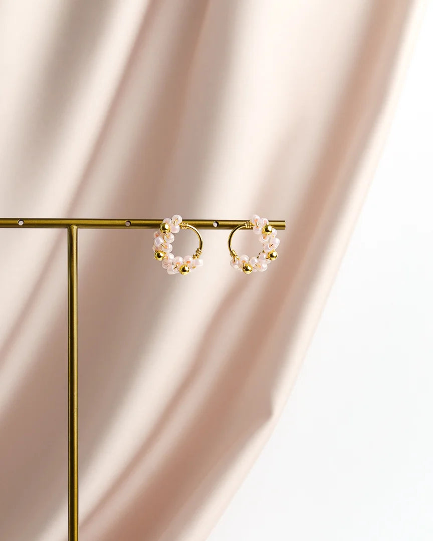 Tipo Korvakorut - Vaaleanpunainen/Kulta