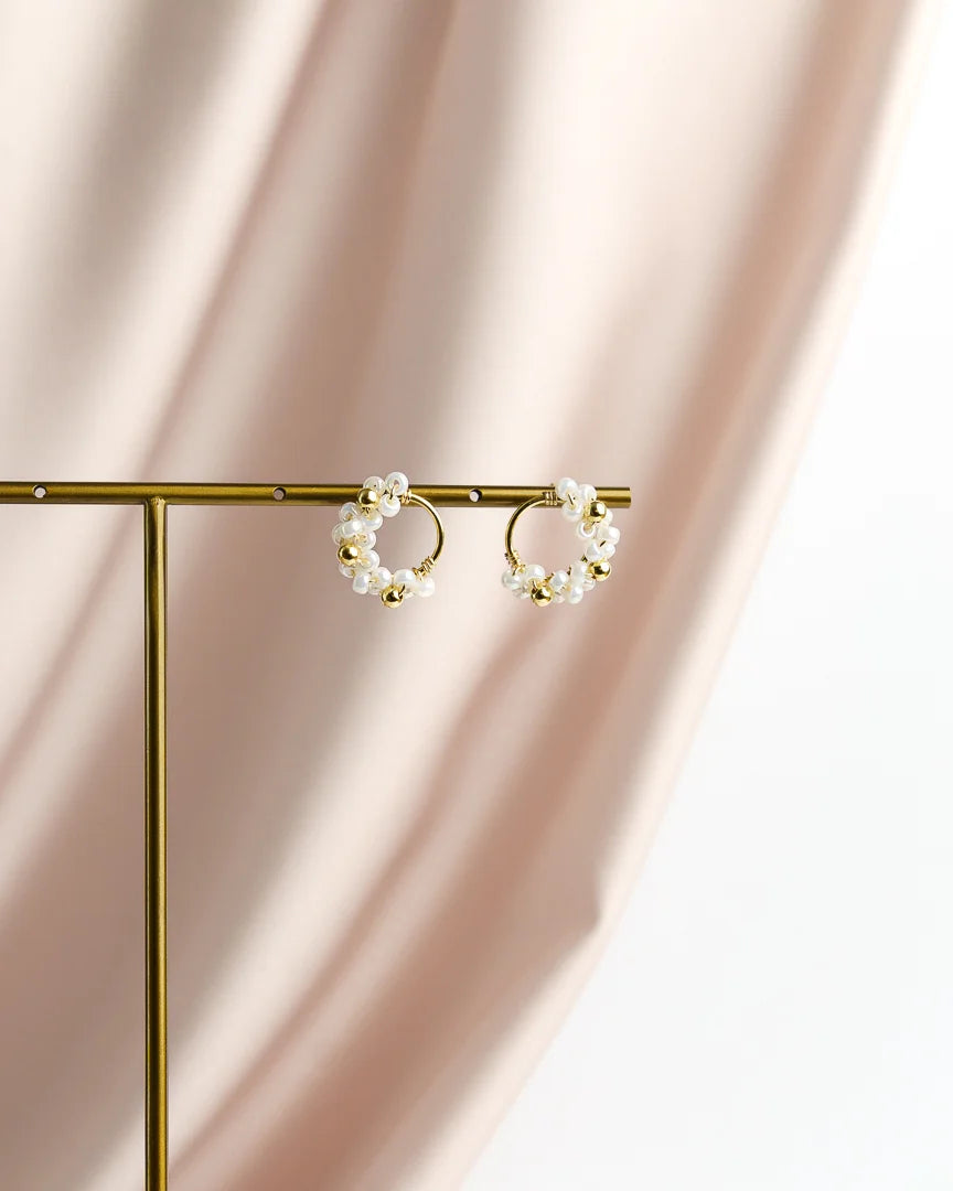 Tipo Korvakorut - Valkoinen/Kulta