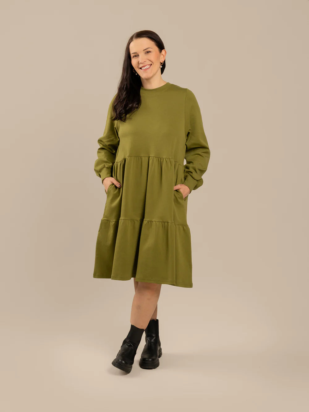 Pitkähihainen Mekko - Sammal